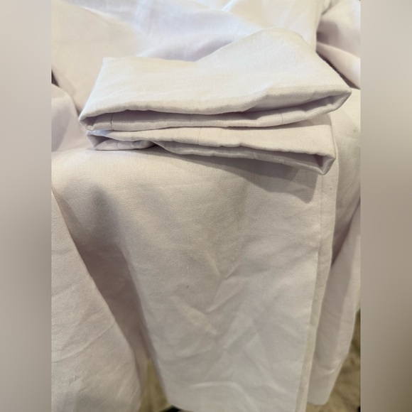 MRSP $595 Alice & Olivia Shan White Linen Blazer - Picture 10 of 12